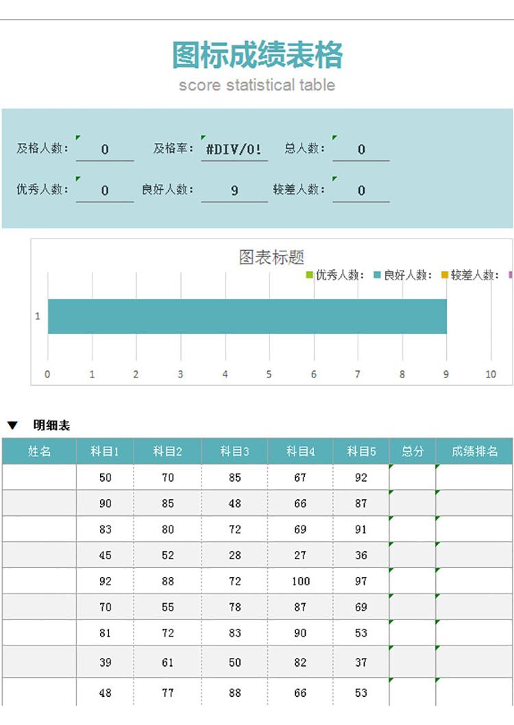 圖標(biāo)成績(jī)表格-1