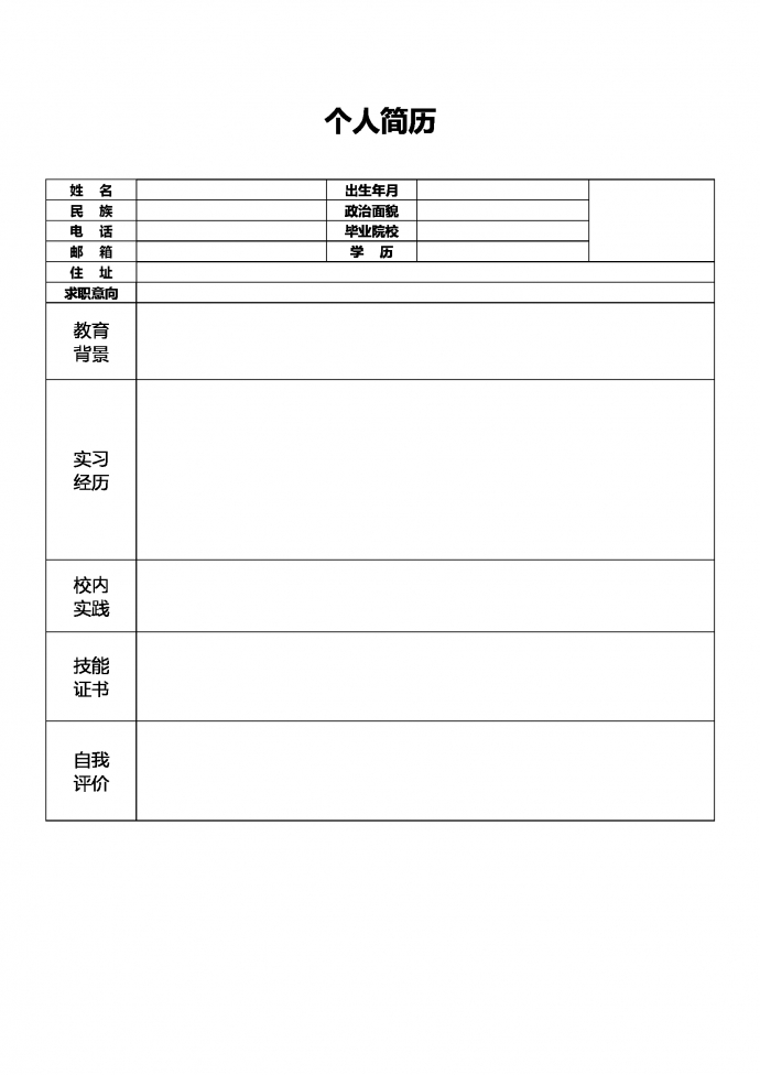 天藍色經(jīng)典護士自薦信簡歷模板-1