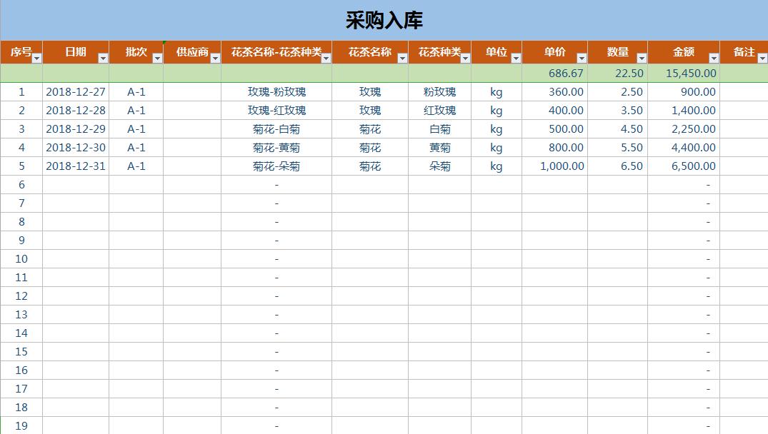 微商進(jìn)銷存Excel管理系統(tǒng)-1