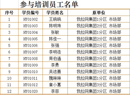 企業(yè)管理項目培訓人員胸卡