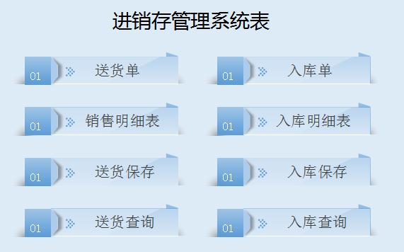 淺藍(lán)色進(jìn)銷存管理系統(tǒng)excel模板