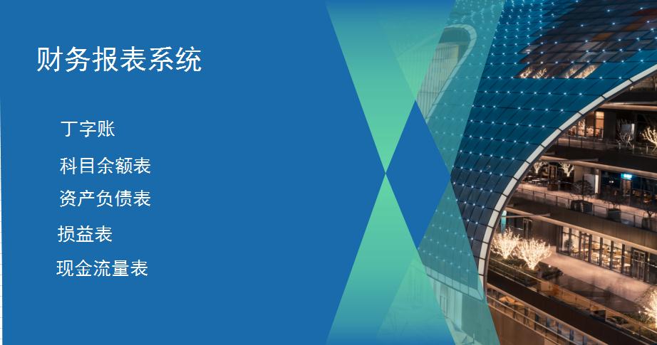 藍色主題財務報表系統(tǒng)excel模板