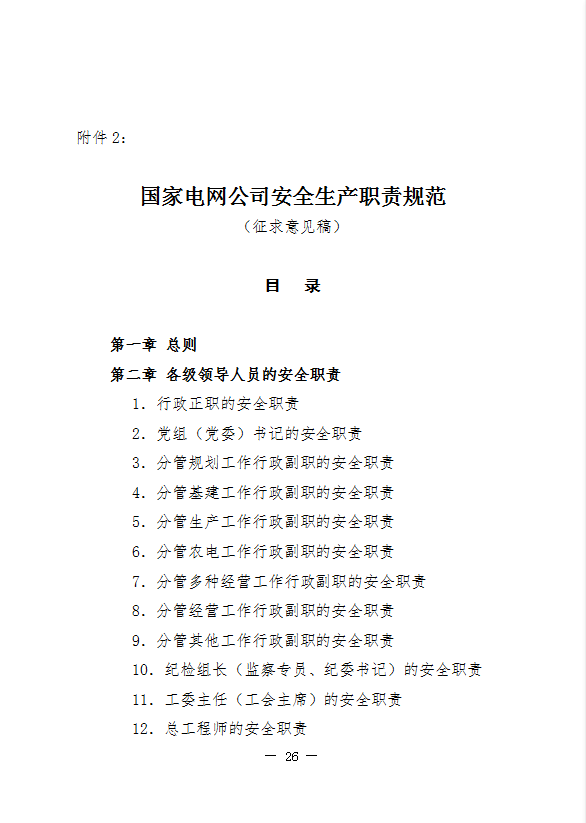 國家電網公司安全生產職責規范word模板