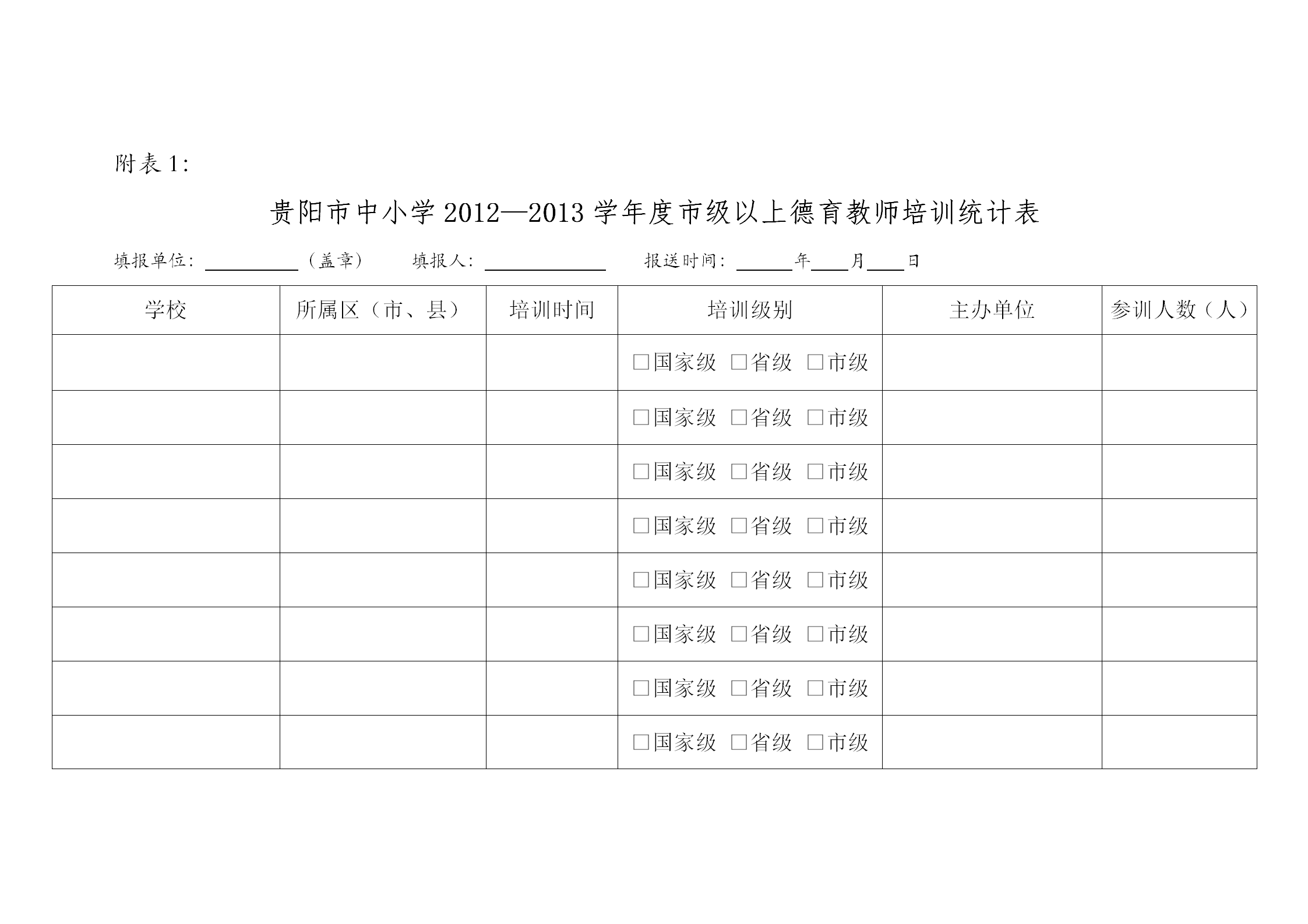 各項(xiàng)工作活動開展統(tǒng)計(jì)附表word模板-1