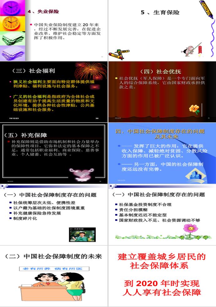 社會(huì)保障制度建設(shè)PPT模板-3