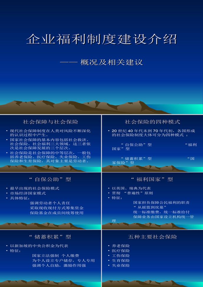 企業(yè)福利制度建設(shè)PPT模板